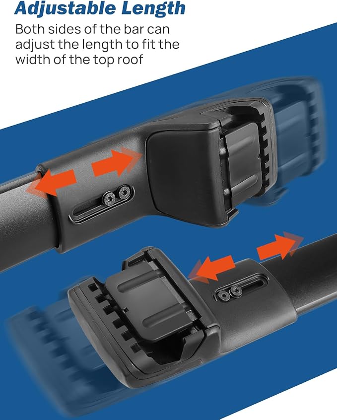 JOYTUTUS Lockable Roof Rack Cross Bars Compatible with Jeep Renegade 2015-2024, Aluminum Anti-Theft Crossbars for Rooftop Cargo Carrier Bag Basket Luggage Bike Kayak Canoe Snowboard Skiboard