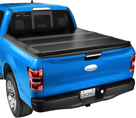 Hard Tri-Fold Truck Bed Tonneau Cover Compatible with 2014-2018 Chevy Silverado GMC Sierra 6.5FT Not for CarbonPro Bed