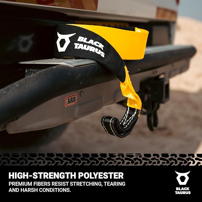 2" x 10 ft Equalizer & Tree Saver Strap – 13,200-lb Heavy-Duty Off-Road Recovery Strap for Jeep, Truck, SUV, UTV/4x4 – Tow, Winch, Anchor & Hitch Receiver Recovery Gear (Black)