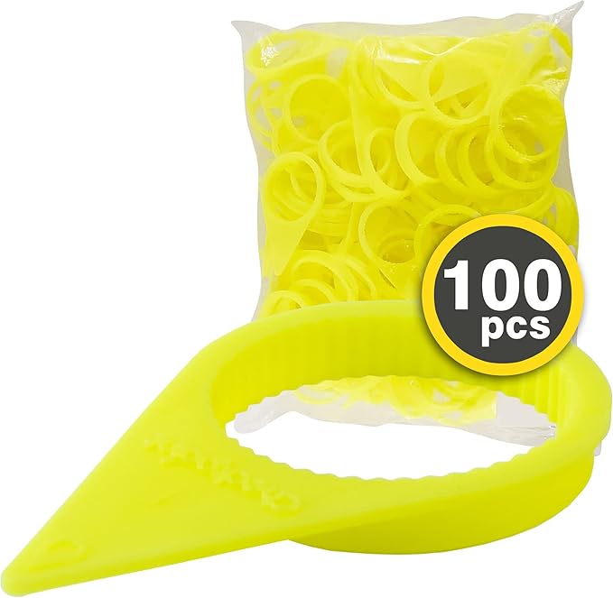 Checkpoint Wheel Nut Indicator 22 mm Yellow – Visual Indicator for Fleets, Industrial Trucks, Agricultural Vehicles – Lug Nut Arrows Yellow 22 mm (Bag of 100 Pcs)
