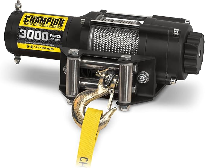 Champion Power Equipment 3000-lb. ATV/UTV Winch Kit