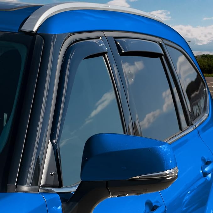 Goodyear Shatterproof in-Channel Window Deflectors for Toyota Highlander 2020-2026, Rain Guards, Window Visors for Cars, Vent Deflector, Car Accessories, 4 pcs - GY003460LP