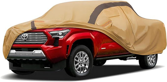 Tacoma Car Cover Waterproof All Weather Compatible with Toyota Tacoma 2005-2024, Outdoor Anti-UV Sun Rain Protection Full Exterior