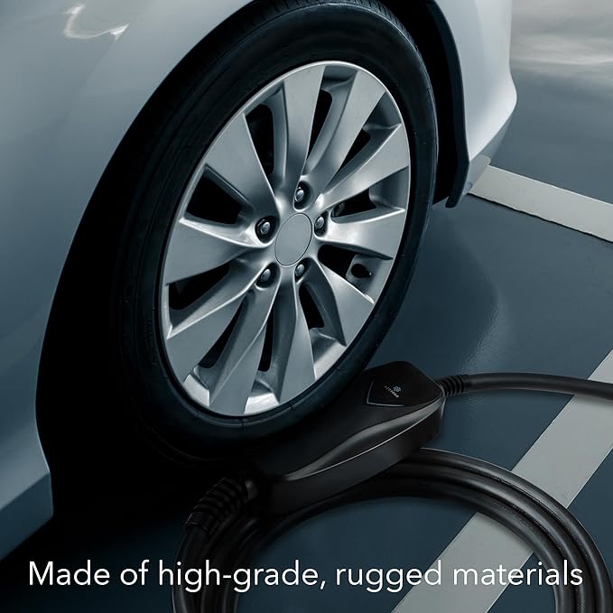 Lectron EV Charger, 16 ft Extension Cord & J1772 Cable - Portable Electric Car Charger for J1772 EVs and Plug-in Hybrid Vehicles