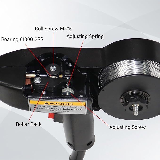 Weldpro 130A MIG Welding Gun Torch, 15 FT Cable Spool Gun Replacement for MIG210LCD, Omni 210, MIG155GD, Perfect for Aluminum Welding with 30% Duty Cycle Essential Welder Accessory