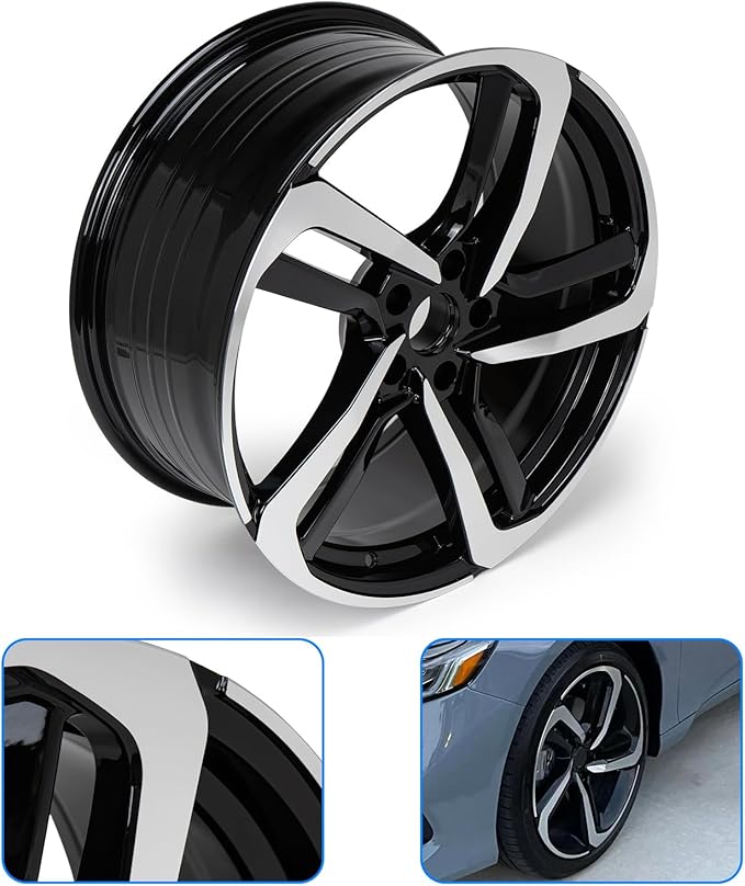 New 19'' x 8.5" Aluminum Alloy Replacement for OE Wheel Rim Compatible with Honda Accord 2018-2022, Fits for Front or Rear Wheel
