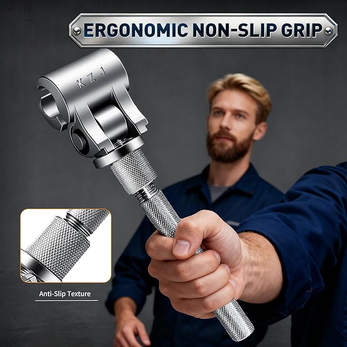 KJZ New-GEN Professional Door Hinge Adjustment Tool - Universal Hinge Adjustment Tool | Fix Sagging Doors in Seconds Stainless Steel Material