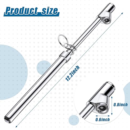 Tallew 10 Pack Dual Head Tire Pressure Gauge Heavy Duty Air Pressure Tire Gauge for Auto Truck Car RV Van Gage Range 10-150PSI, 1-10Bar (Silver)