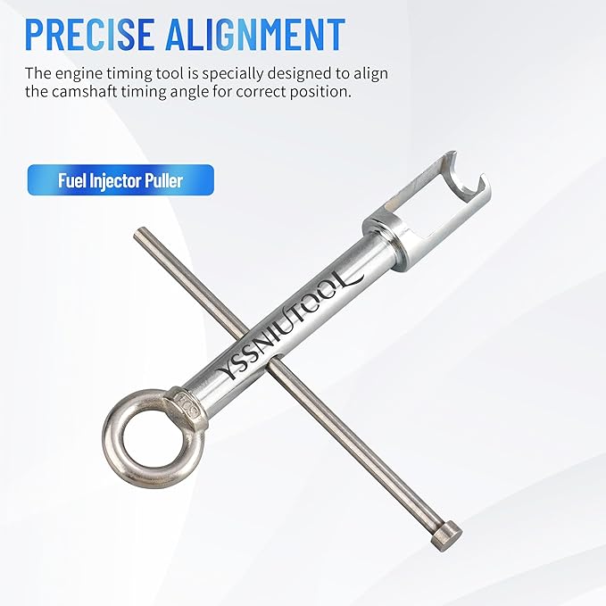 Engine Timing Tool Kit Compatible with Benz M157/M276/ M278, with T100 Rotary Rod, Fixing Screw,Fuel Injector Puller,278589003300 276589014000