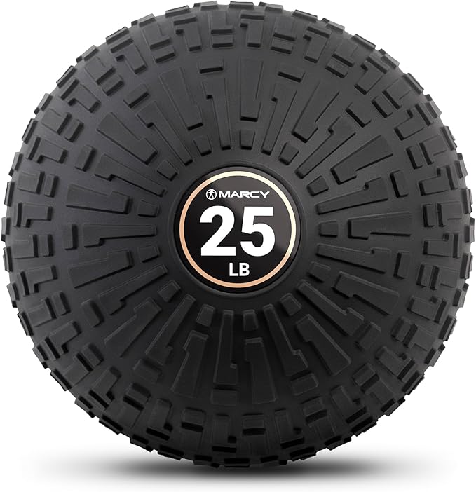 Marcy Slam Ball, 10–50 lbs Dead Weight, Non-Bounce, Sand-Filled Medicine Ball with Durable PVC Shell & Textured Grip for Slams, Tosses, Core & Full Body Training
