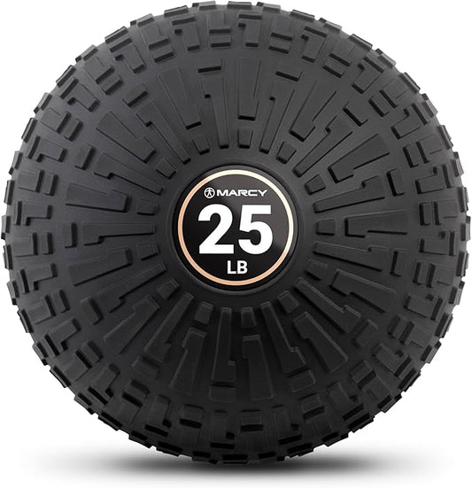 Marcy Slam Ball, 10–50 lbs Dead Weight, Non-Bounce, Sand-Filled Medicine Ball with Durable PVC Shell & Textured Grip for Slams, Tosses, Core & Full Body Training