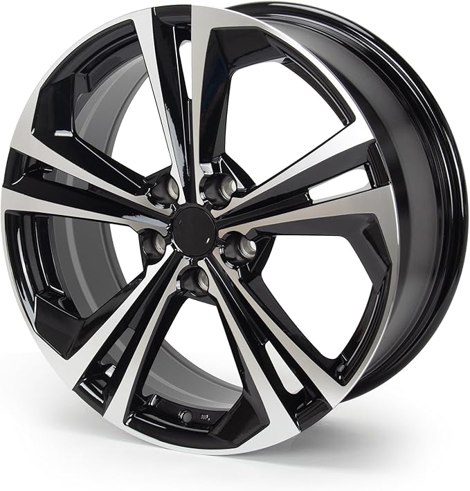 New 18"x7.5'' Aluminum Alloy Replacement for OE Wheel Rim Compatible with Nissan-Sentra SR 2020-2022, Machined Black, PCD 5x114.3, 2 Sets