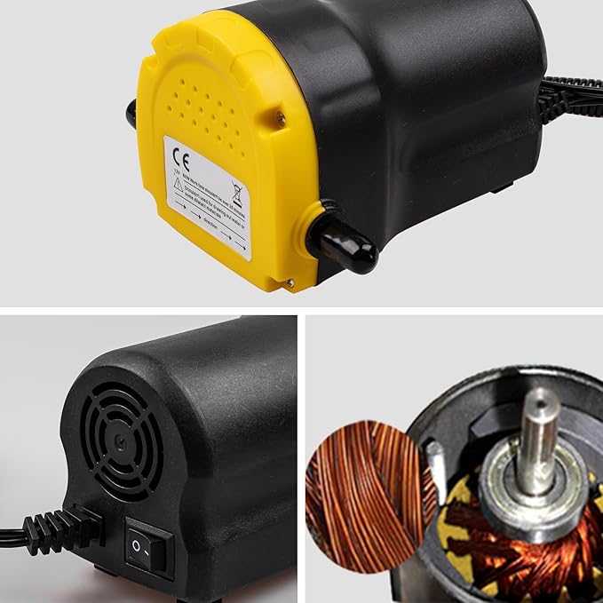 12V 60W Oil Extractor Pump, Upgraded Oil Change Pump, Diesel Fluid Transfer Pump Extractor Scavenge Suction for Car, Small Truck, Tractor