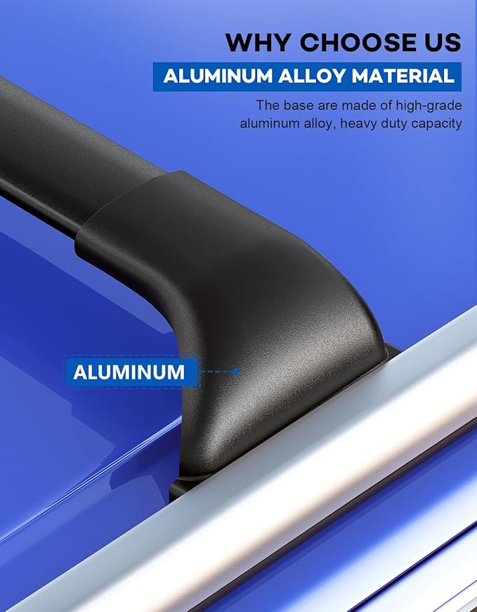 Roof Rack Cross Bars 220lbs Compatible with 2023 2024 2025 2026 Honda CRV CR-V & CRV Sport Hybrid, Heavy Duty Aluminum Crossbar Luggage Racks Roof Rails Rooftop Carrier Cargo Black