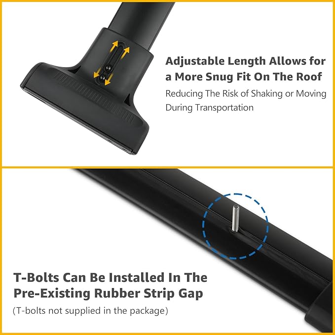 Roof Rack Cross Bars Compatible with Nissan Pathfinder 2022-2025, Adjustable Aluminum Heavy Duty 300 LBS Anti-Theft Lock Cargo Carrier Rooftop Crossbar Accessories for Bike, Basket, Snowboard, Luggage