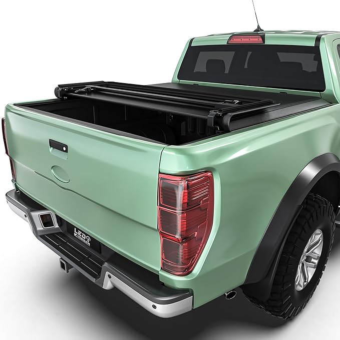 LEDKINGDOMUS Soft Tri-Fold Truck Bed Cover Fits for Ford Maverick 2022 2023 2024 2025 | 4'6" (54") Bed