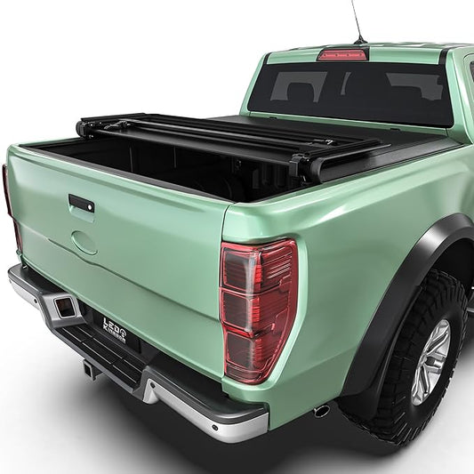 LEDKINGDOMUS Soft Tri-Fold Truck Bed Cover Fits for Ford Maverick 2022 2023 2024 2025 | 4'6" (54") Bed