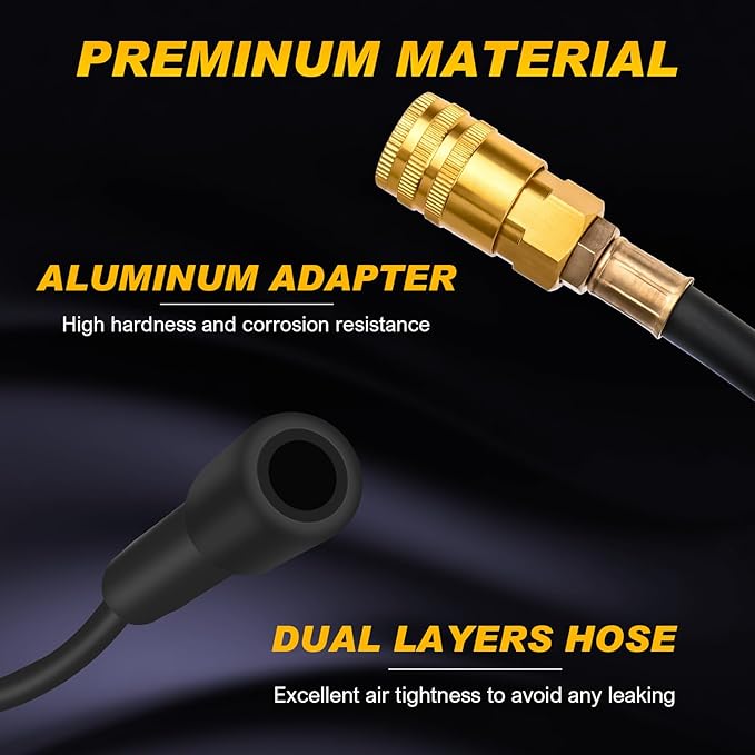 Nilight Cylinder Leak Down Tester, Gasoline Engine Compression Dual Gauge Leakdown Detector Automotive Tool Set with 10 12 14mm Spark Plugs