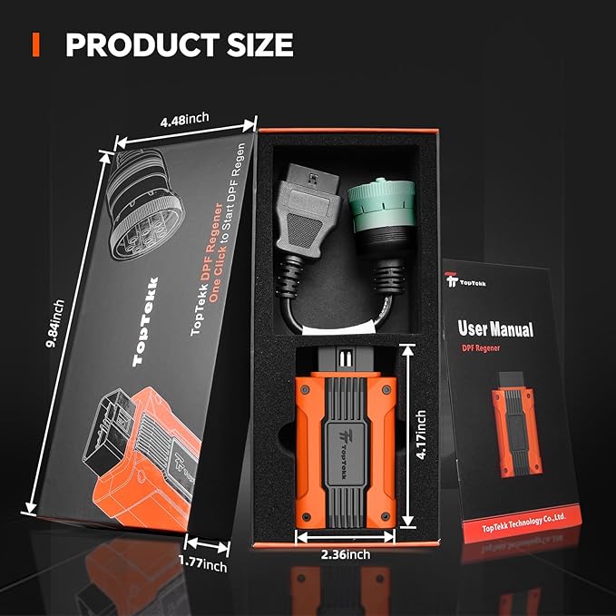 Real-Time DPF Regeneration Monitor, OBD2 Code Reader for Heavy Duty Truck Compatible with Volvo Engines, Condition-Based Regen and Reset for Smoother Driving