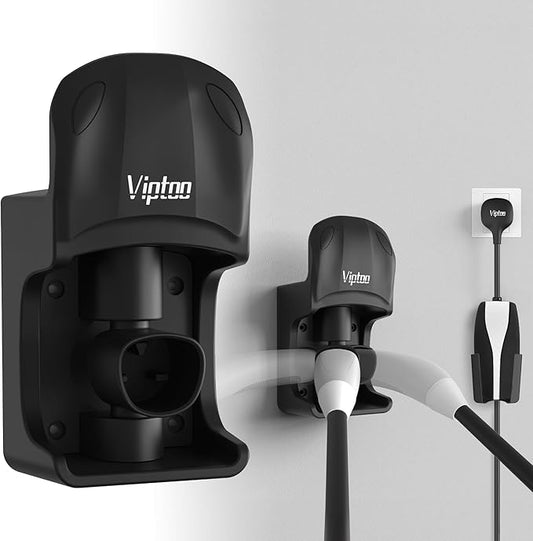 Upgrade Charger Holder Wall Mount for Tesla, Charging Cable Holder with 180° Rotation for Model 3/Y/S/X, Charging Cable Organizer for Tesla, Unique Sports Car Design (DD304)