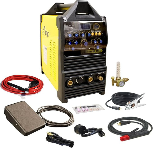 New 2024 AHP Alpha-TIG 225Xi 200 Amp IGBT AC/DC Pulse TIG/Stick Welder 110v/220v Dual Voltage