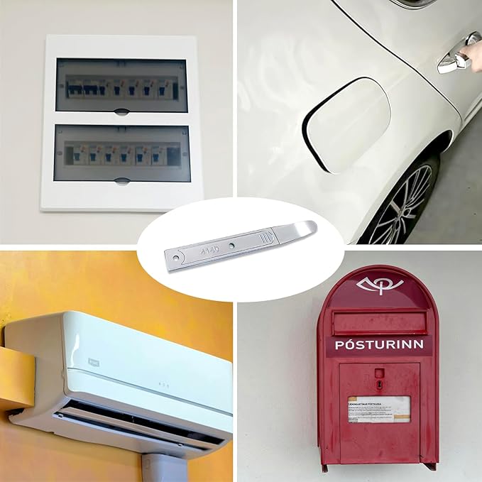 HZMM 4140 Pry Tool, Mini Pry Bar Trim Removal Tool, Automotive Panel Removal Tool Kit for Interior Door & Car Trim, Pocket Pry Bar for Auto Trim, Metal Pry Tool for Door Panel & Window Screen Removal