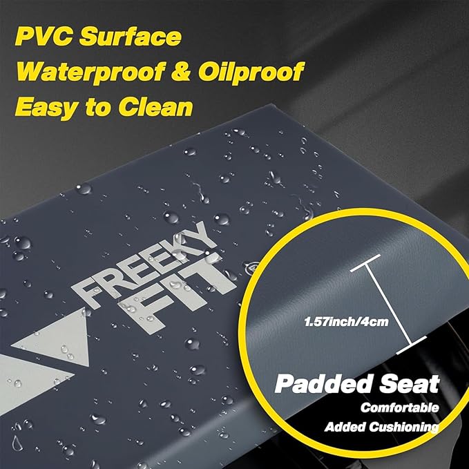 Mechanic Rolling Stool with Wheels, Car Creeper Seat with Large Tool Tray Storage for Auto Repair Shops, Garage Shop Stool on Wheels for Men, Padded Mechanic Chair, 250 LBS Capacity, Grey