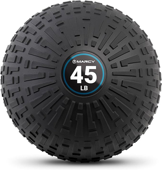 Marcy Slam Ball, 10–50 lbs Dead Weight, Non-Bounce, Sand-Filled Medicine Ball with Durable PVC Shell & Textured Grip for Slams, Tosses, Core & Full Body Training