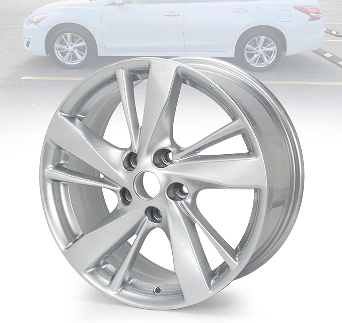 New 17''x7.5'' Aluminum Alloy Replacement for OE Wheel Rim Compatible with Nissan-Altima 2013-2016,Silver, 62593,PCD 5x114.3