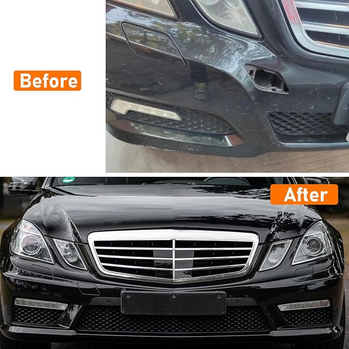 Compatible with 2010-2013 Mercedes Benz Tow Hook Cover for E-Class W212 E300 E350 E400 E550 A2128850126(Black,Right Passenger Side),Front Bumper Towing Eye Cap