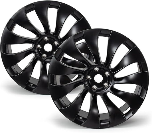 New 21" x 10.5'' Rear Aluminum Alloy Replacement for OE Wheel Rim Compatible with Model Y 2020–2023 (Only Fit for Rear Wheel) Staggered Setup for Performance Models, 2 Sets