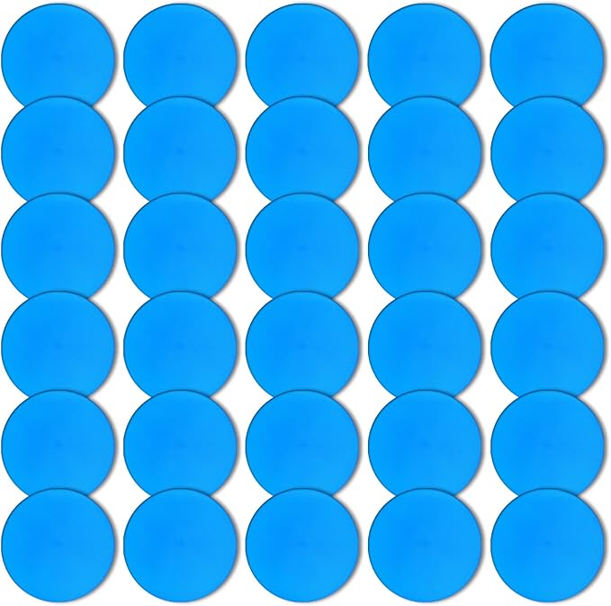 Poly Spot Markers 9 inch Non-Slip Rubber Agility Markers Flat Field Cones Floor Dots for Football, Soccer, Basketball Training Markers, School Activities, Exercise Drills, Social Distancing
