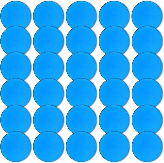 Poly Spot Markers 9 inch Non-Slip Rubber Agility Markers Flat Field Cones Floor Dots for Football, Soccer, Basketball Training Markers, School Activities, Exercise Drills, Social Distancing