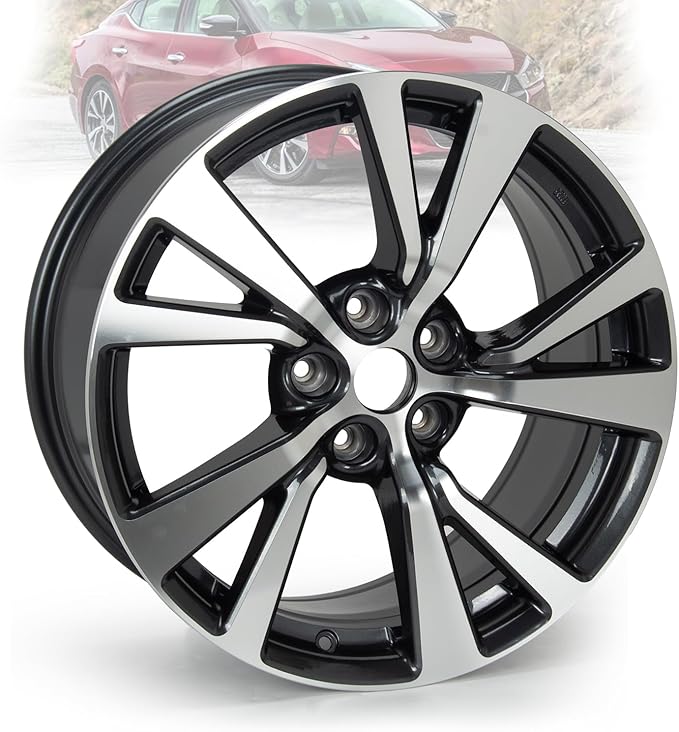 New 18"x8.5'' Aluminum Alloy Replacement for OE Wheel Rim Compatible with Nissan-Maxima 2016-2018, 62721, PCD 5x114.3