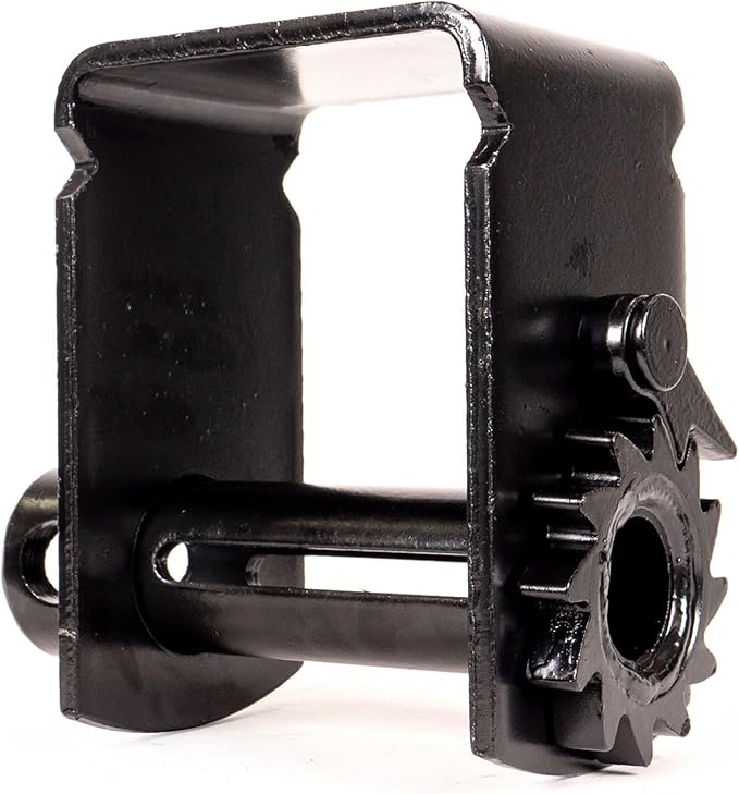 US Cargo Control Sliding Winch for Flatbed Trailer, 4 Inch Cargo Tie Down Stores Up to 50 Feet of Webbing, Tie-Down Winch Fits C-Track, 5,500 LBS Working Load Limit