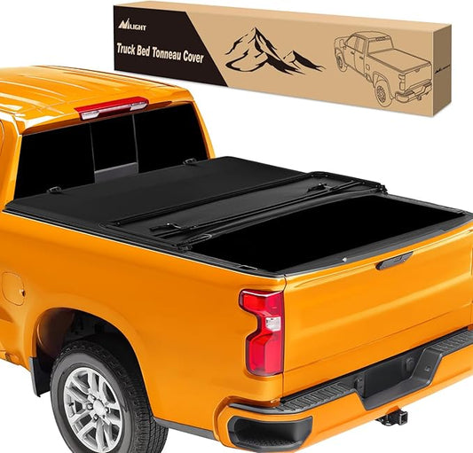 Nilight Soft Tri-fold Truck Bed Tonneau Cover Compatible with Chevy Colorado/GMC Canyon 2015 2016 2017 2018 2019 2020 2021 2022 2023 2024 2025-6.2 ft