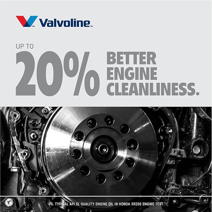 Valvoline 4-Stroke Motorcycle Full Synthetic 10W-40 Motor Oil 1 Quart