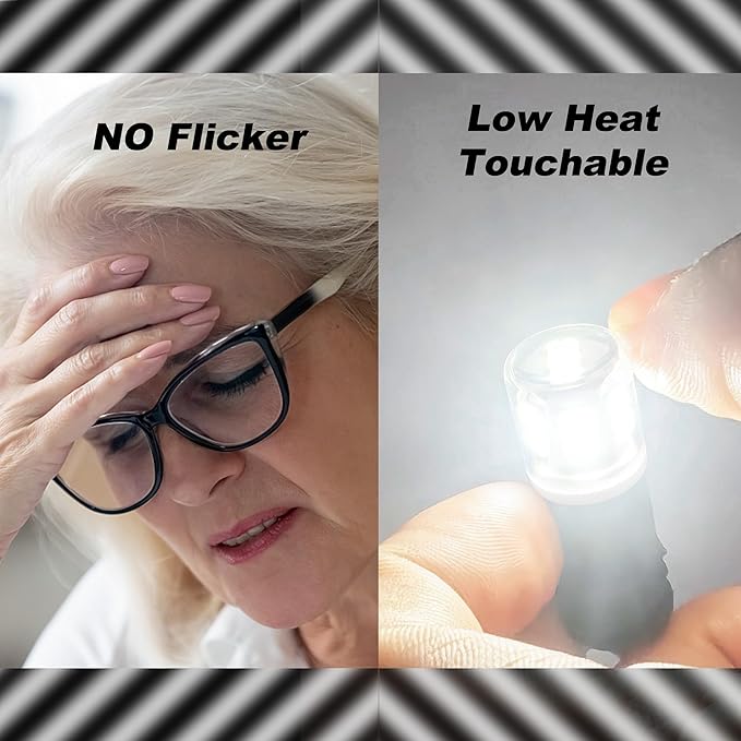 10Pcs Bright T10 921 922 912 194 168 906 2825 Led Bulbs for 12V RV Tralier Interior Ceiling Dome Light, Cool White 6000k, LED Camper Boat Trunk Car Marine Map License Backup Reverse Lamp Lights