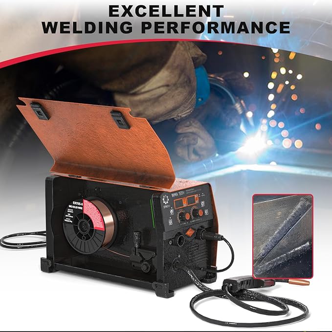 ER70S-6 .035-Inch on 10-Pound Spool Carbon Steel Mig Solid Strong ABS Plastic Spool Welding Wire (0.035-inch 10LB 2pk)