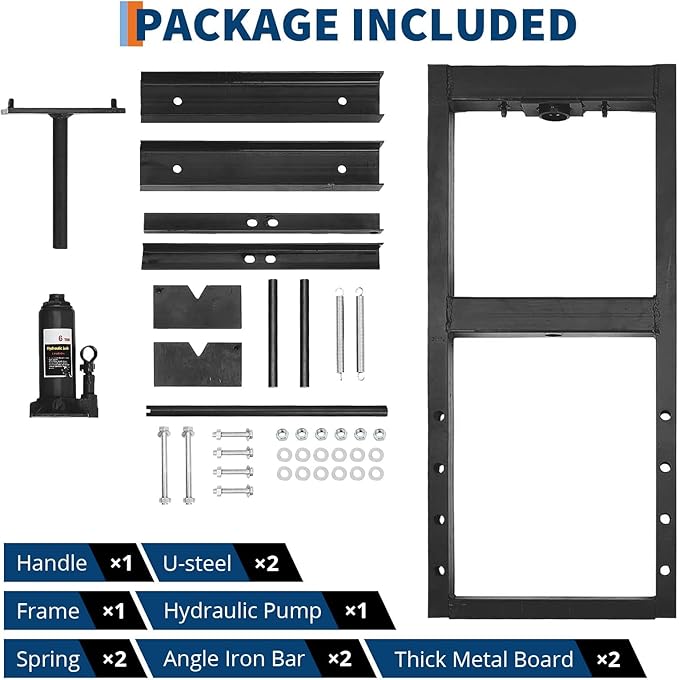6 Ton H Frame Hydraulic Shop Press,Floor Press with Adjustable Height Stamping Plates,Built in Relief Valve for Bending Straightening Bearings u Joints Car Repair Professional Use 18.9"×15.75"×36.8"