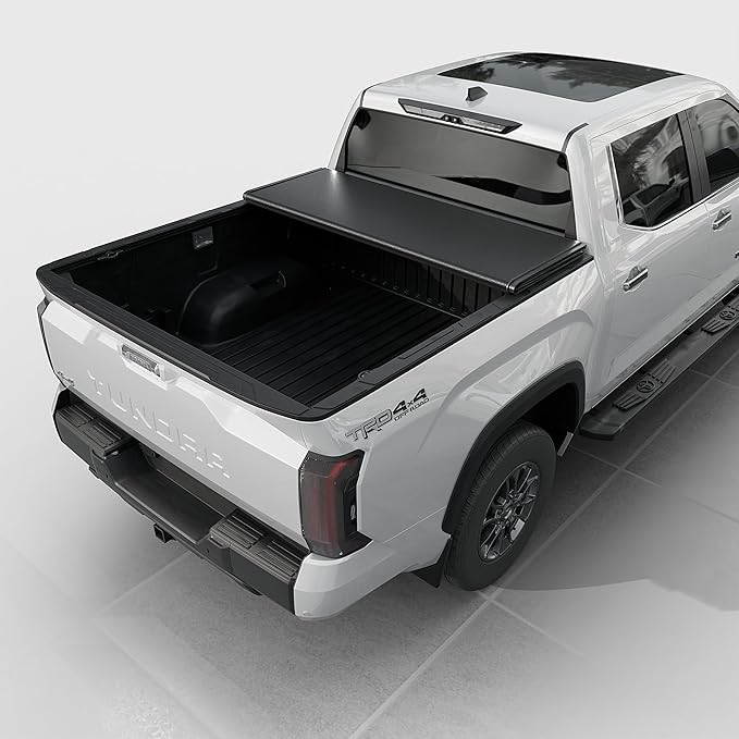 Low Profile Hard Folding Truck Bed Tonneau Cover Fits 2022-2026 Toyota Tundra 6'6" Bed (78.7")