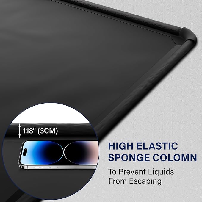 Garage Car Mat, 8'6" x 22' Non-Slip Garage Floor Mat, Heavy Duty Waterproof Containment Mat for Snow Ice Water and Mud