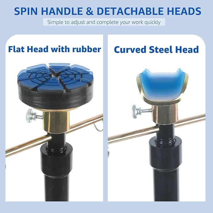 HKTE Underhoist Support Stand with Handle, Capacity 2000lbs, Adjustable Height, Multi-Functional Topped Adapter, US Patented