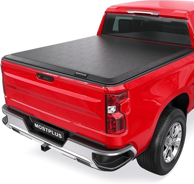 MOSTPLUS Roll-Up Soft Vinyl Truck Bed Tonneau Cover Compatible for 2009-2023 Ford F150 F-150 Short Bed On Top (6.5 FT Feed Bed)