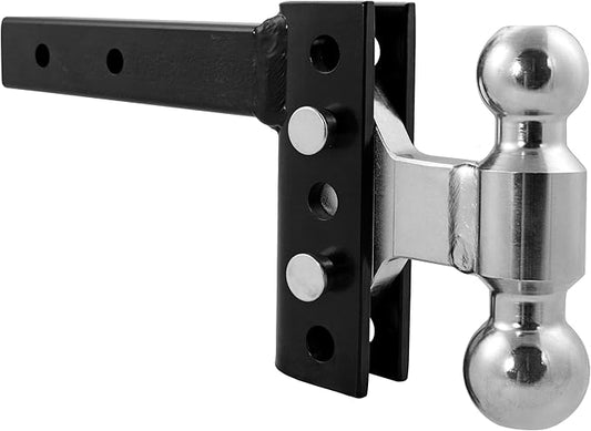 Andersen Hitches | EZ Adjust Hitch | 4" Drop/Rise, 2 x 2-5/16" Ball, 2" Shank | Adjustable Heavy Duty Hitch | 10K/14K GTWR | 3294