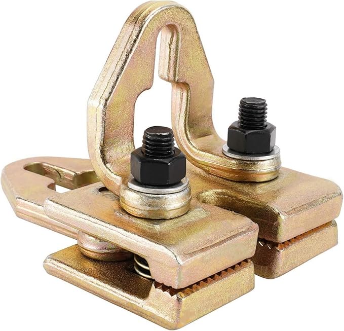 Heavy Duty 5 Ton Car Pulling Hook Right Angle 2 Way Auto Body Pull Clamp for Car Body Repair Tool Kit