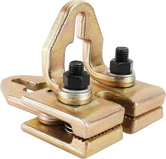 Heavy Duty 5 Ton Car Pulling Hook Right Angle 2 Way Auto Body Pull Clamp for Car Body Repair Tool Kit