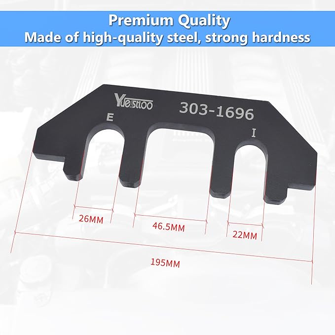 303-1696 Camshaft Holding Alignment Timing Tool, Compatible with Ford Explorer Lincoln Aviator Police Interceptor Utility 3.0L EcoBoost Engine, with Portable Case and Gloves