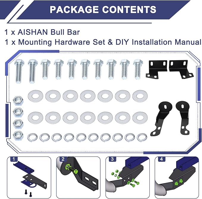 Bull Bar Pickup Truck 3" Brush Grille Guard with Removable Skid Plate Front Bumper, Compatible with Nissan Frontier 2005-2021/ Pathfinder 2005-2007/ Xterra 2005-2015, Black