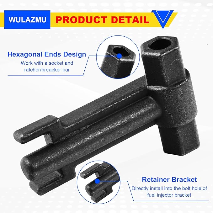 6778&6779 Injector Puller, 7222 Injector Tube Remover Installer Tools Kit for GM 6.6L 2001-2011 Duramax Diesel, Replaces J-44639, J-46594, J-45910